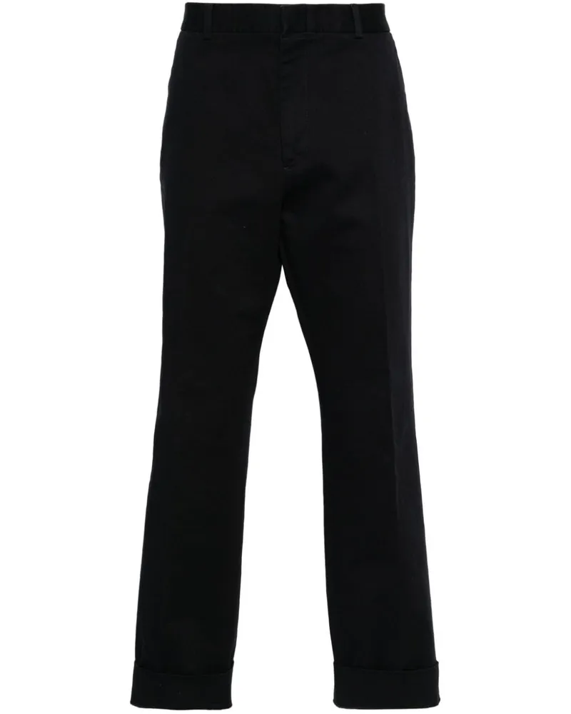 Gucci Halbhohe Straight-Leg-Chino - Blau Blau