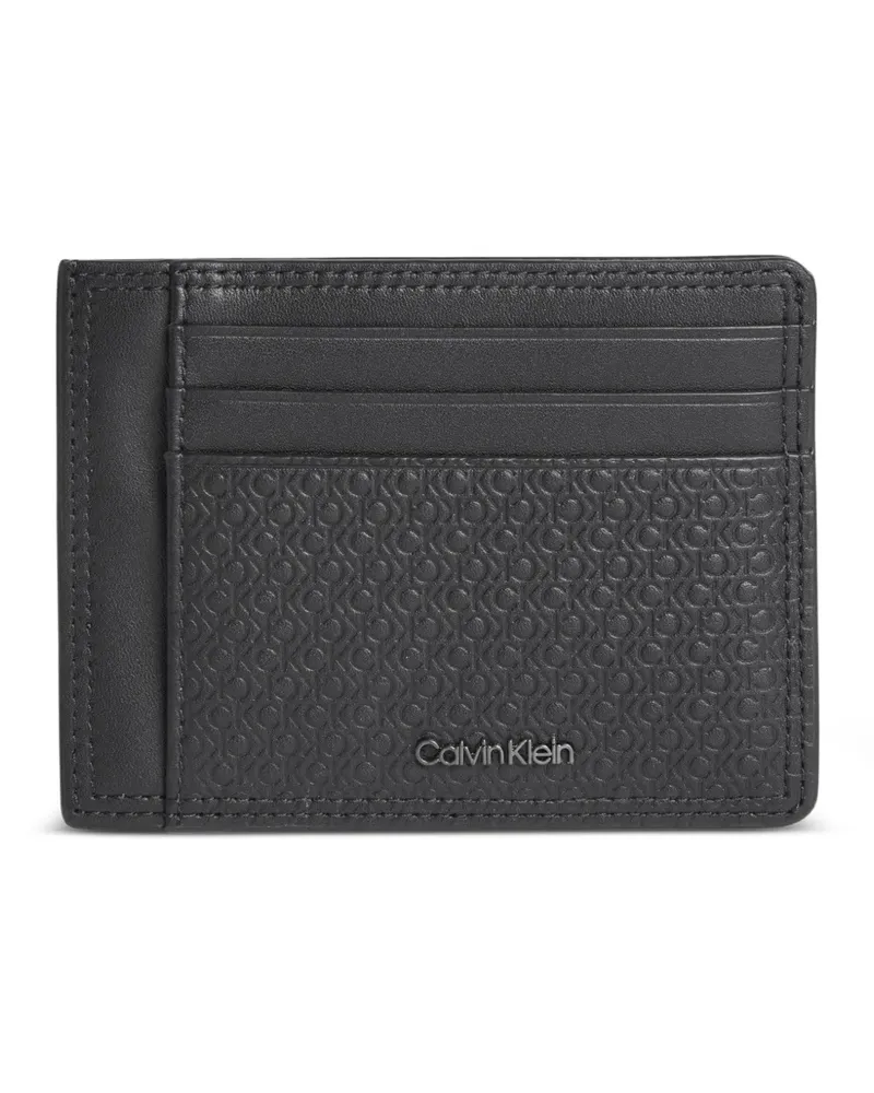 Calvin Klein Kartenetui mit Logo-Prägung - Schwarz Schwarz