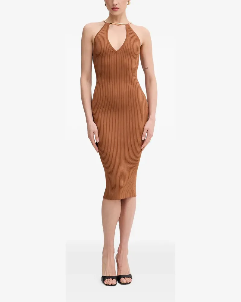 Elisabetta Franchi Neckholder-Kleid - Braun Braun
