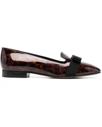 Ferragamo Loafer mit Schleife Braun