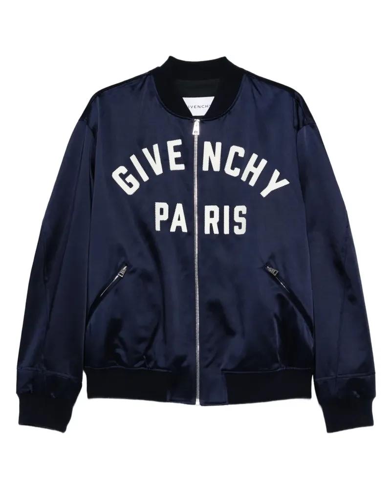 Givenchy Bomberjacke mit Logo - Blau Blau