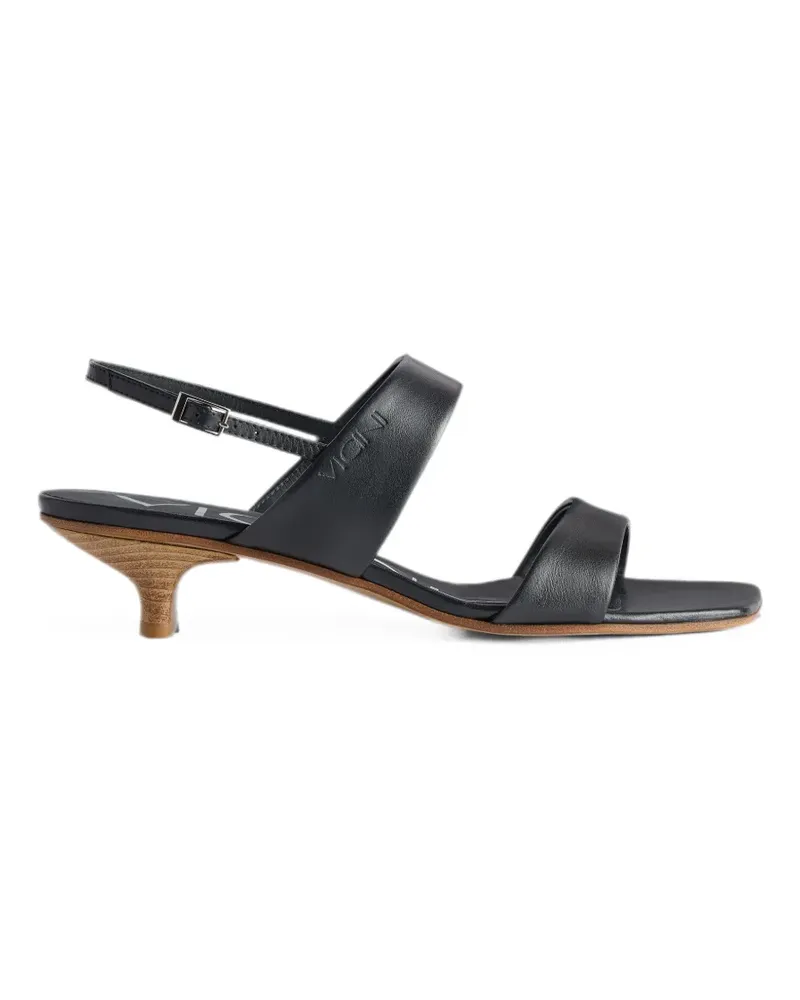 Giuseppe Zanotti square-toe slingback sandals - Schwarz Schwarz