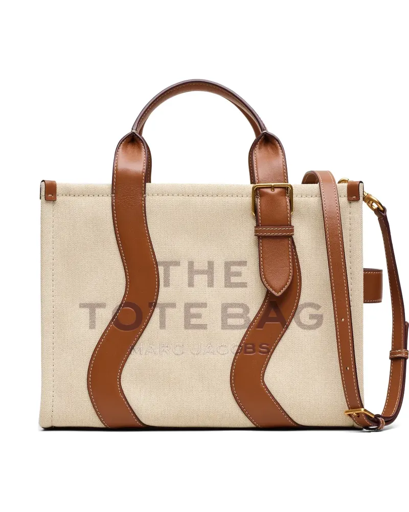 Marc Jacobs Mittelgroßer The Wavy Tote Bag aus Canvas - Nude Nude