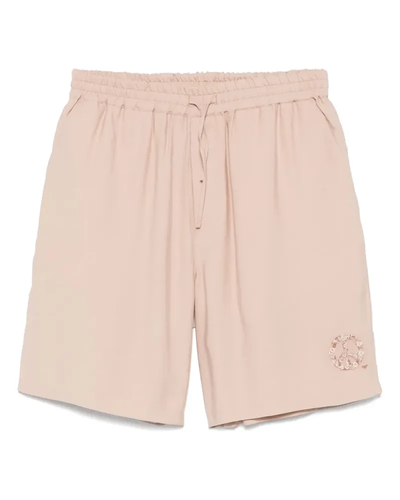 Emporio Armani Shorts mit Friedenszeichen-Motiv - Nude Nude
