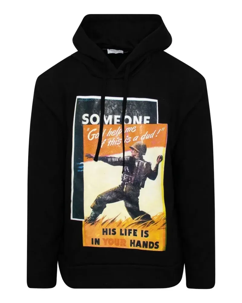 IH NOM UH NIT Propaganda 2 graphic-print hoodie - Schwarz Schwarz