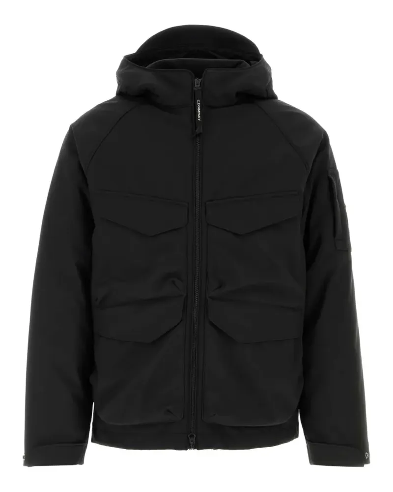 C.P. Company C.P. Shell-R padded hooded Lens Jacket - Schwarz Schwarz