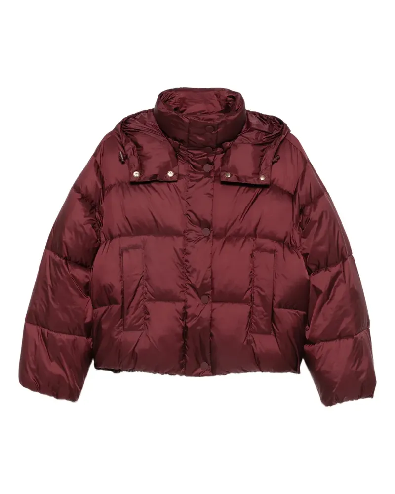 Twin-Set Gesteppte Kapuzenjacke - Rot Rot