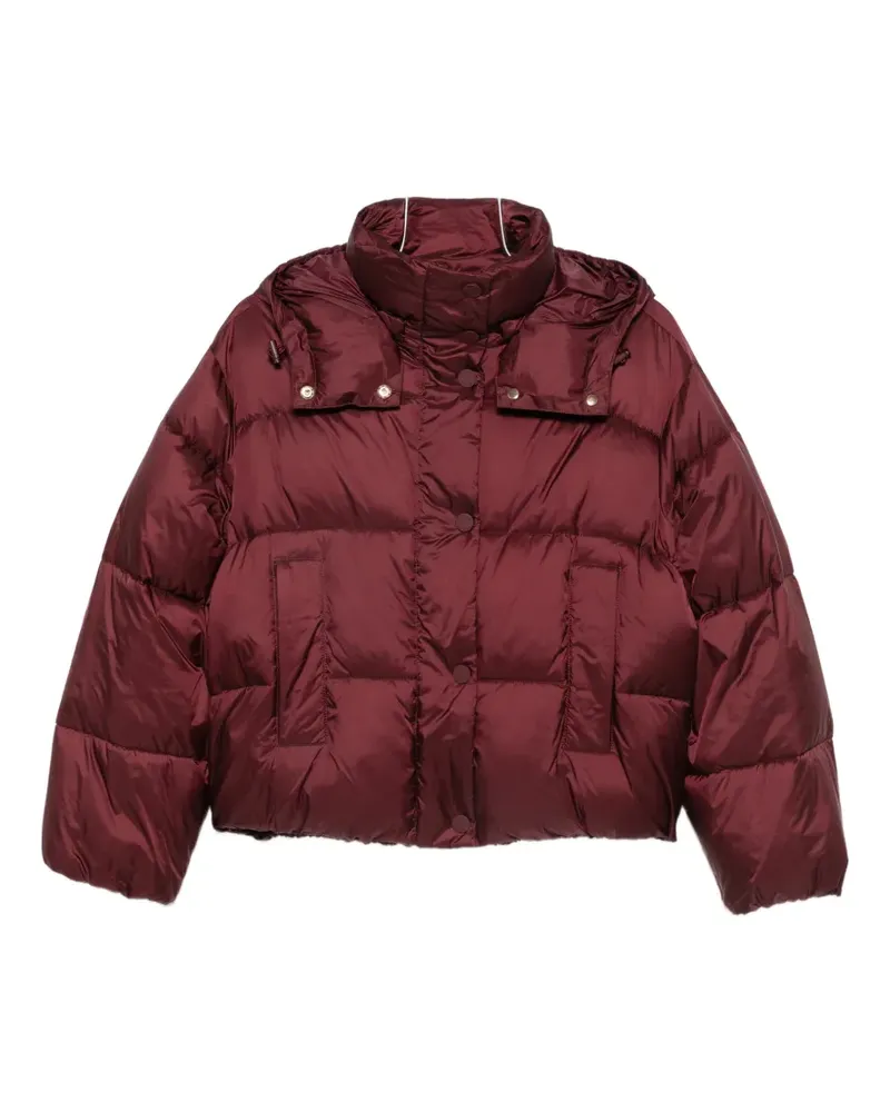 Twin-Set quilted hooded puffer jacket - Rot Rot