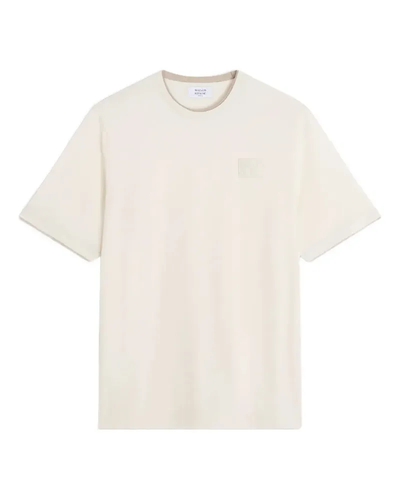 Kitsuné logo-patch T-shirt - Nude Nude
