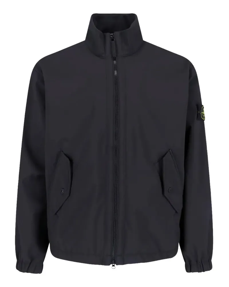 Stone Island Jacke mit Kompass-Patch - Blau Blau