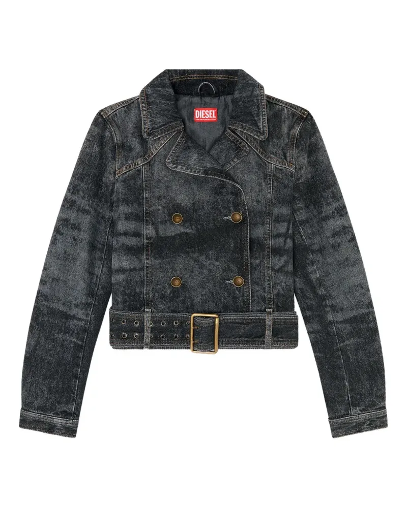Diesel De-Legend belted denim jacket - Schwarz Schwarz