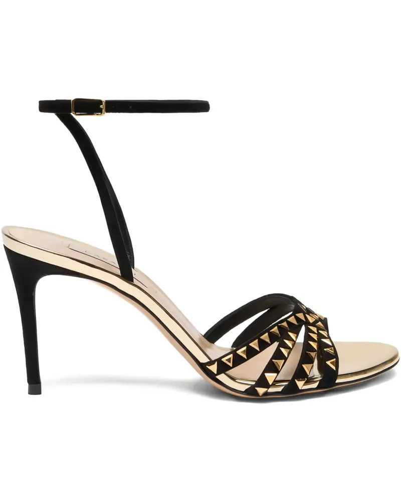 Casadei Sandalen mit Nieten 180mm - Schwarz Schwarz