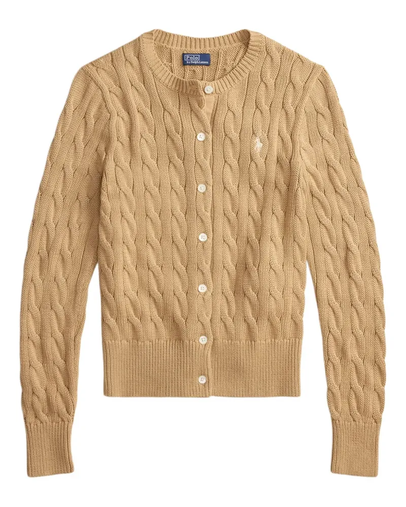 Ralph Lauren Cardigan mit Zopfmuster - Nude Nude