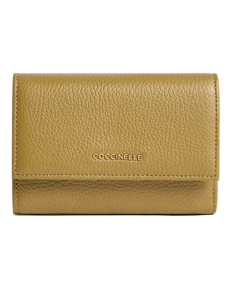 Coccinelle Portemonnaie mit Druckknopf - Grün Grün