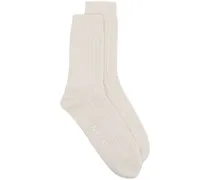 Gerippte Kaschmir-Socken