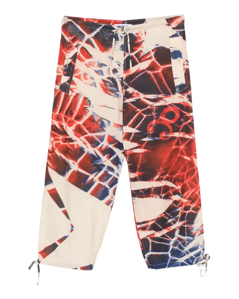 Études Studio Hose mit abstraktem Print - Rot Rot