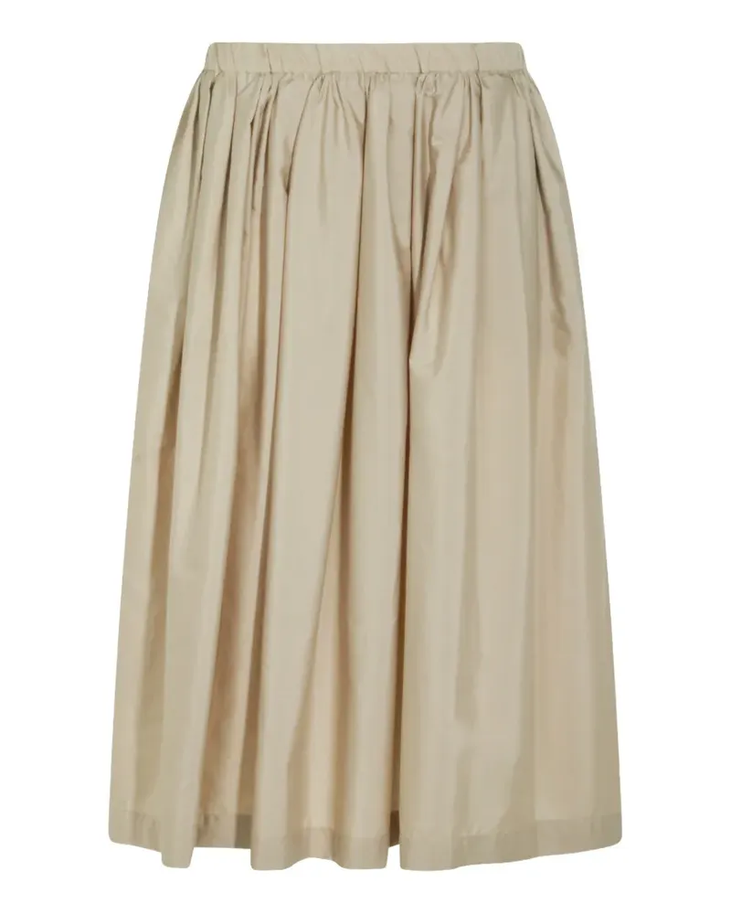 nine:inthe:morning gathered flared midi skirt - Nude Nude