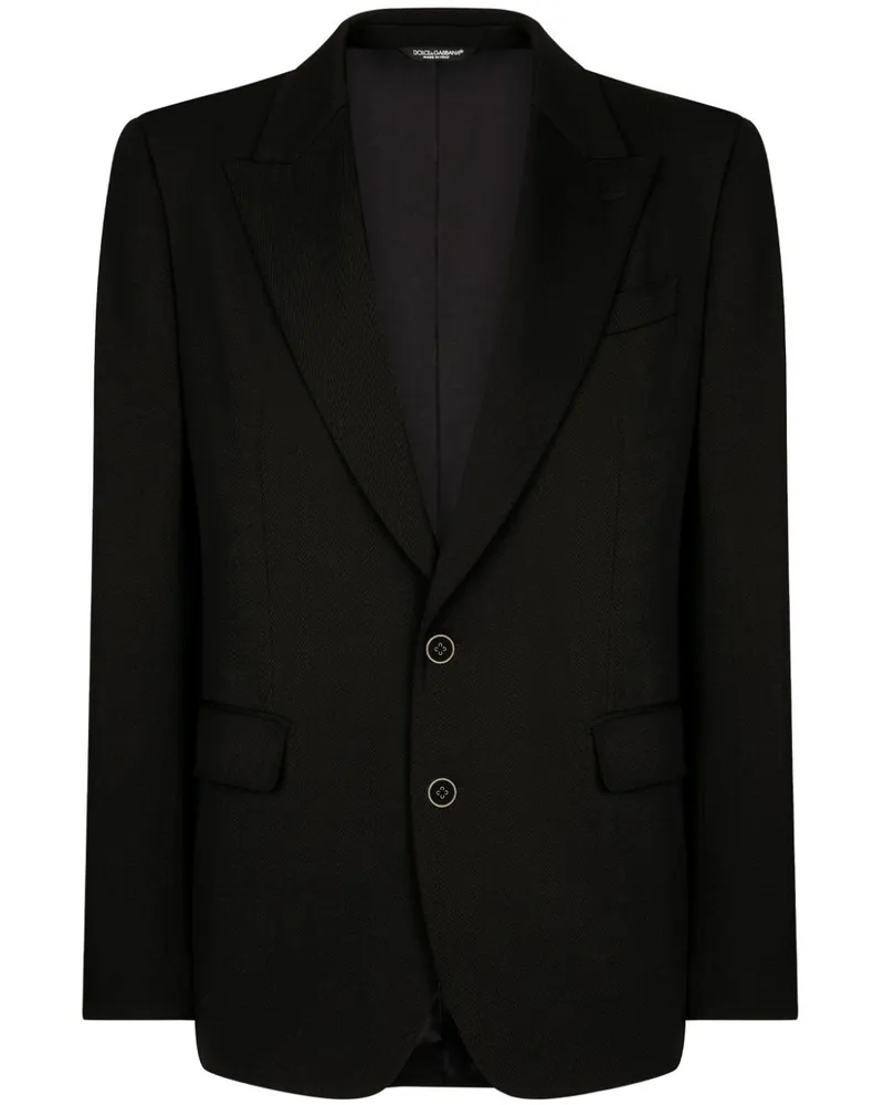 Dolce & Gabbana Jacke mit steigendem Revers - Schwarz Schwarz