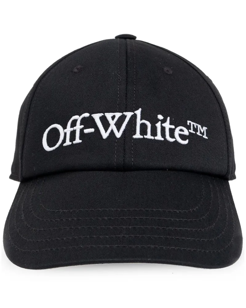 OFF-WHITE Baseballkappe mit Logo-Stickerei Schwarz