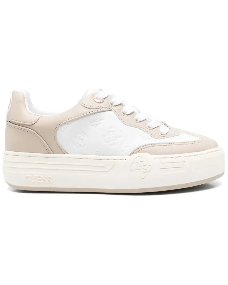 Guess Sneakers mit Logo-Prägung - Weiß Weiß