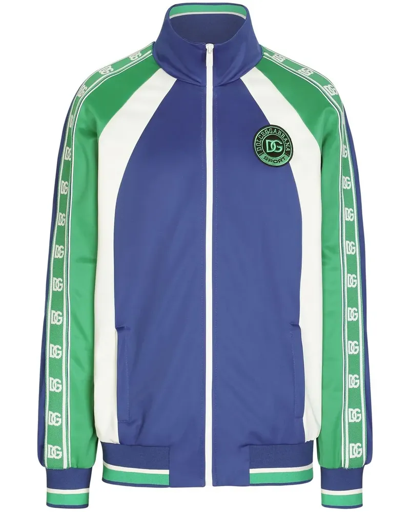Dolce & Gabbana Sportjacke in Colour-Block-Optik - Blau Blau