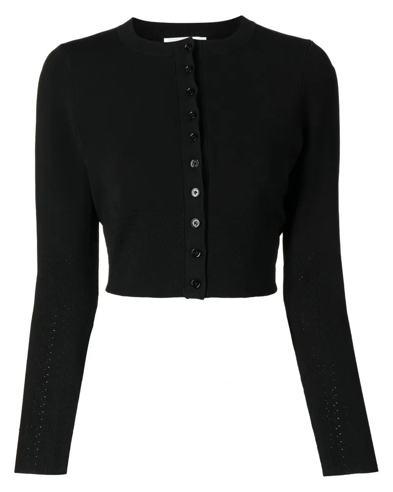 Victoria Beckham Cropped-Cardigan - Schwarz Schwarz