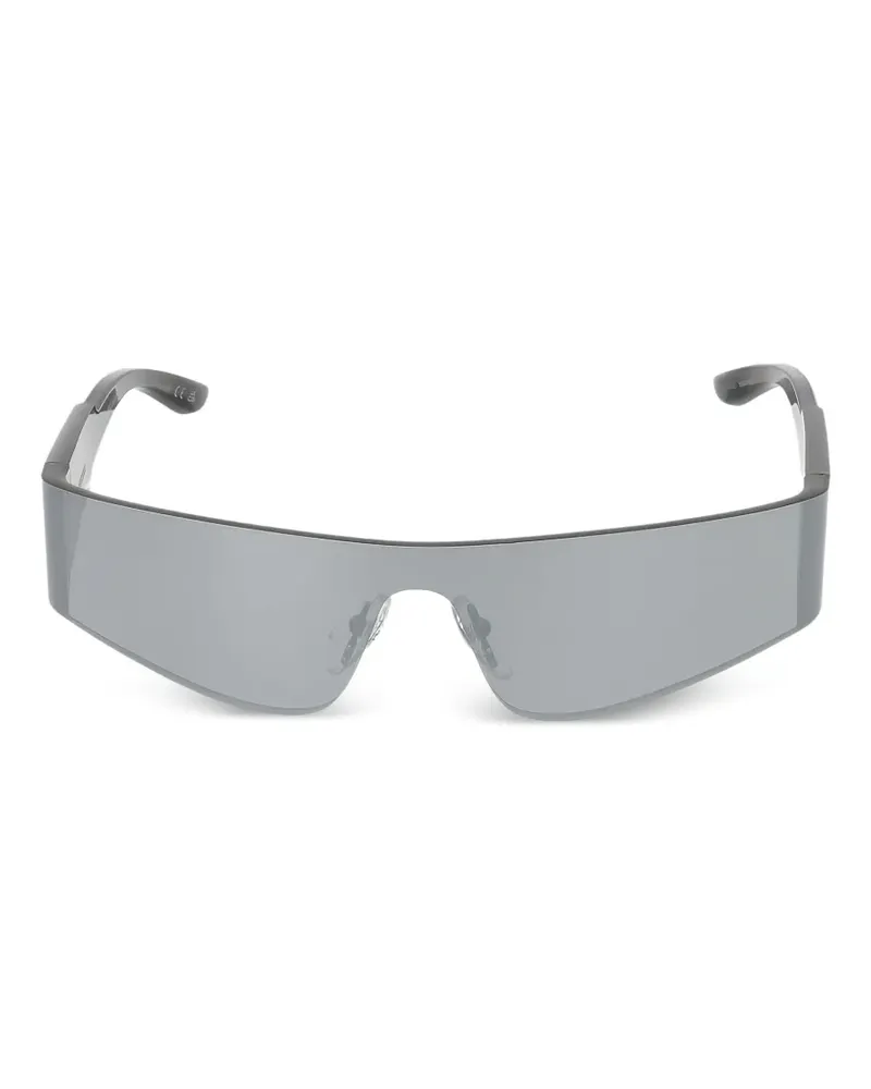 Balenciaga logo-print sunglasses - Silber Silber