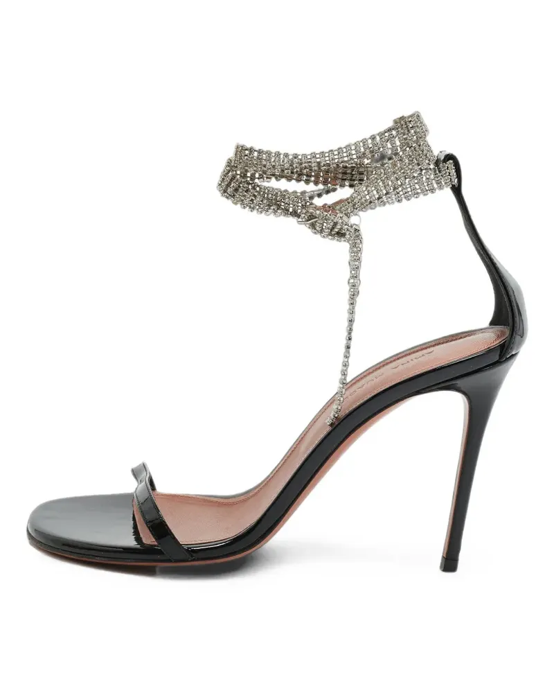 Amina Muaddi Giorgia Sandalen - Schwarz Schwarz