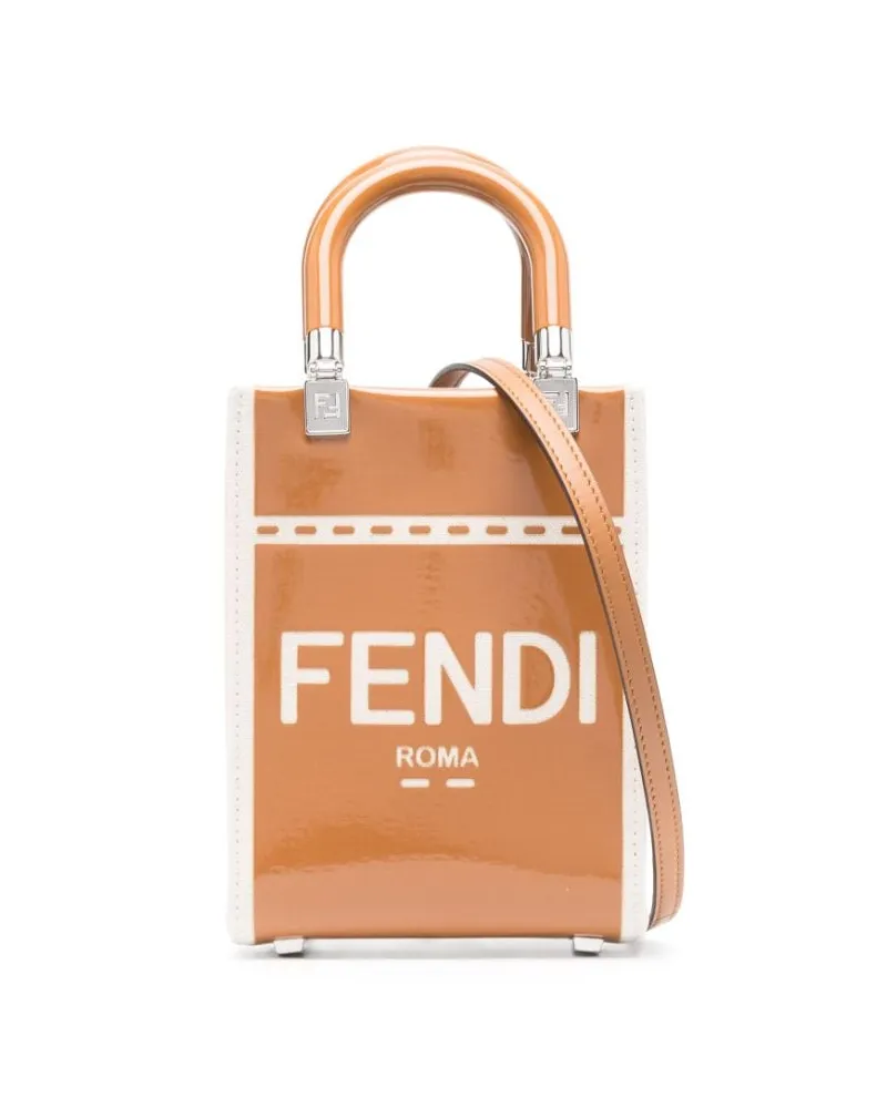 Fendi Mini Sunshine Handtasche - Braun Braun