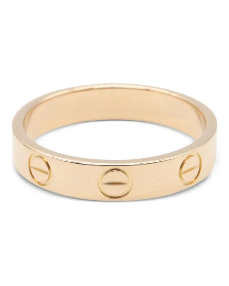 Cartier 2010s Mini Love Ring mit Logo-Gravur - Rosa Rosa