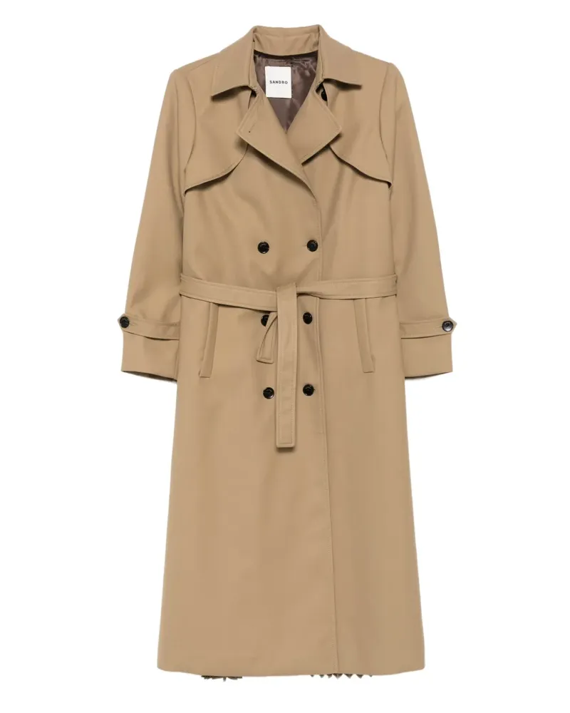 Sandro Trenchcoat mit Gürtel - Braun Braun