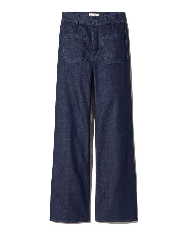 Nili Lotan Florence patch-pockets jeans - Blau Blau