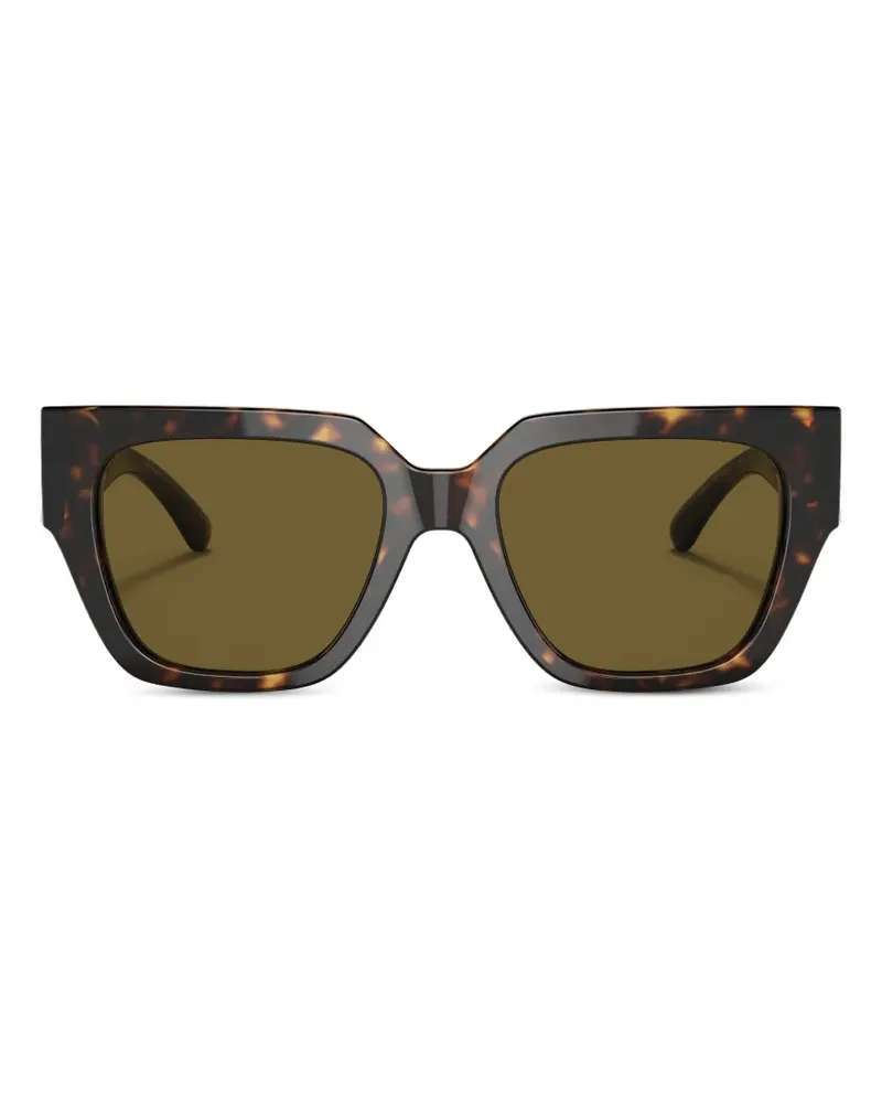 Versace Eckige Medusa Biggie Sonnenbrille - Braun Braun