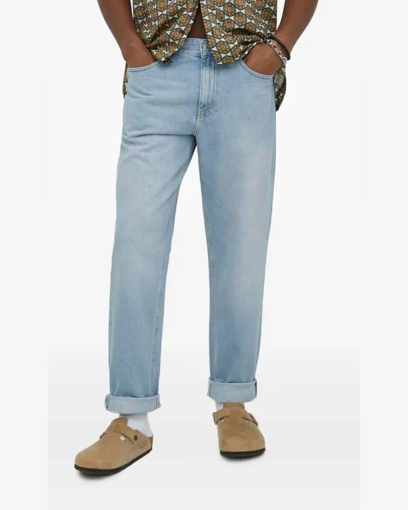 LES DEUX logo-patch jeans - Blau Blau