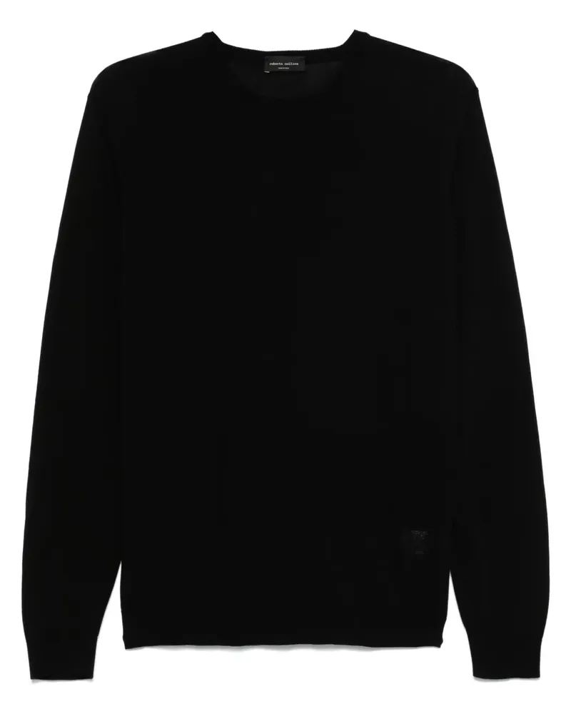 Roberto Collina Pullover mit Rundhalsausschnitt - Schwarz Schwarz