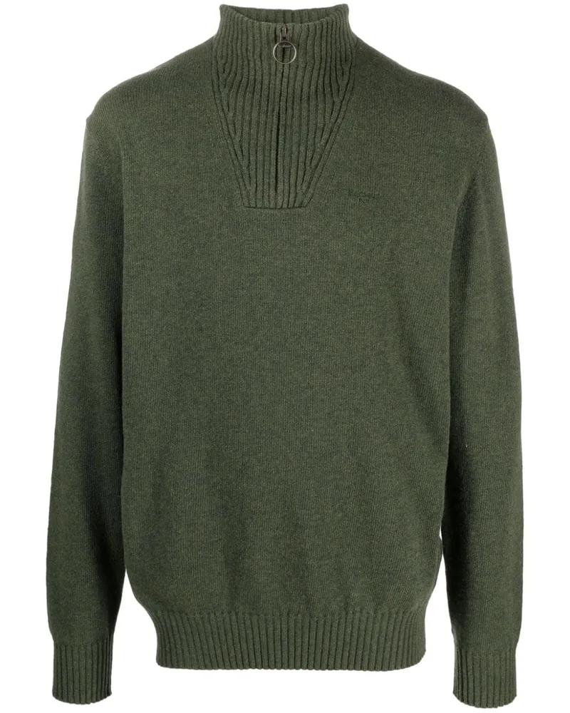 Barbour Pullover mit Reißverschluss - Grün Grün