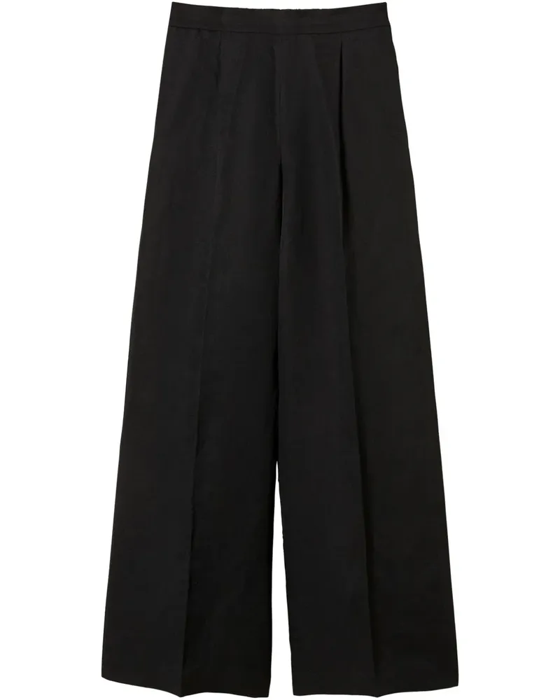 Twin-Set Hose mit Logo-Schild - Schwarz Schwarz
