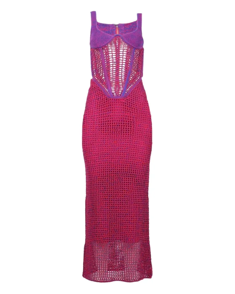Dion Lee Kleid mit Corsage-Effekt - Rosa Rosa