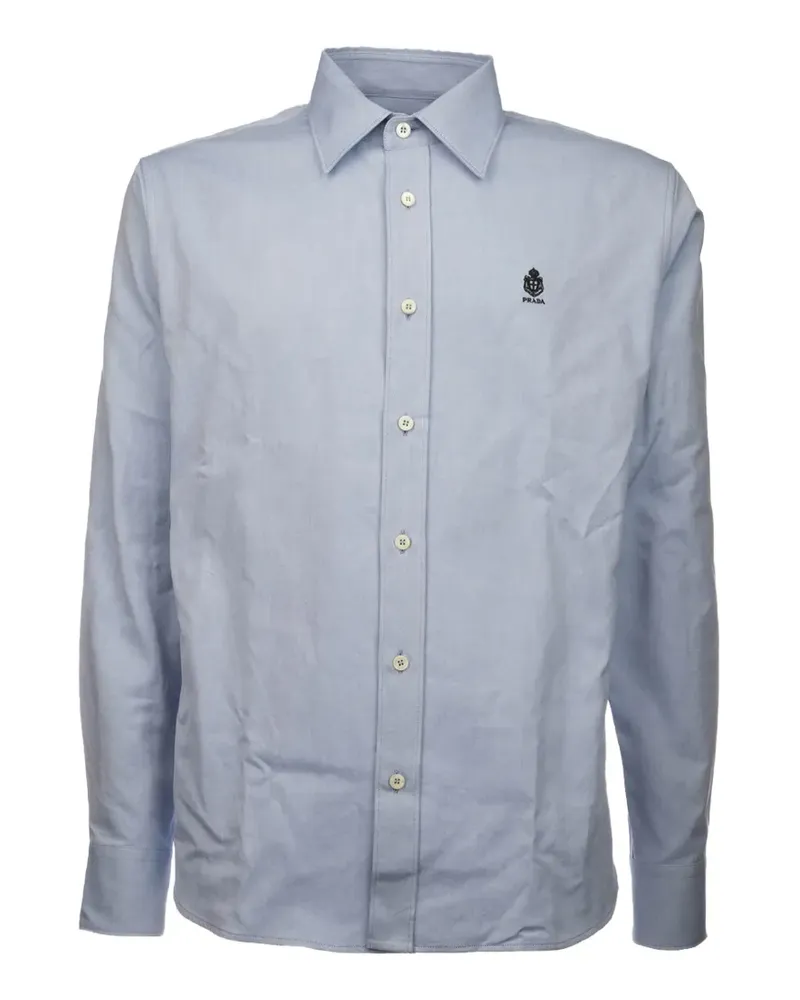 Prada Hemd mit Logo - Blau Blau