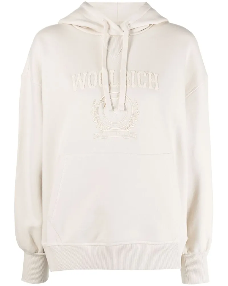Woolrich Hoodie mit Logo - Nude Nude
