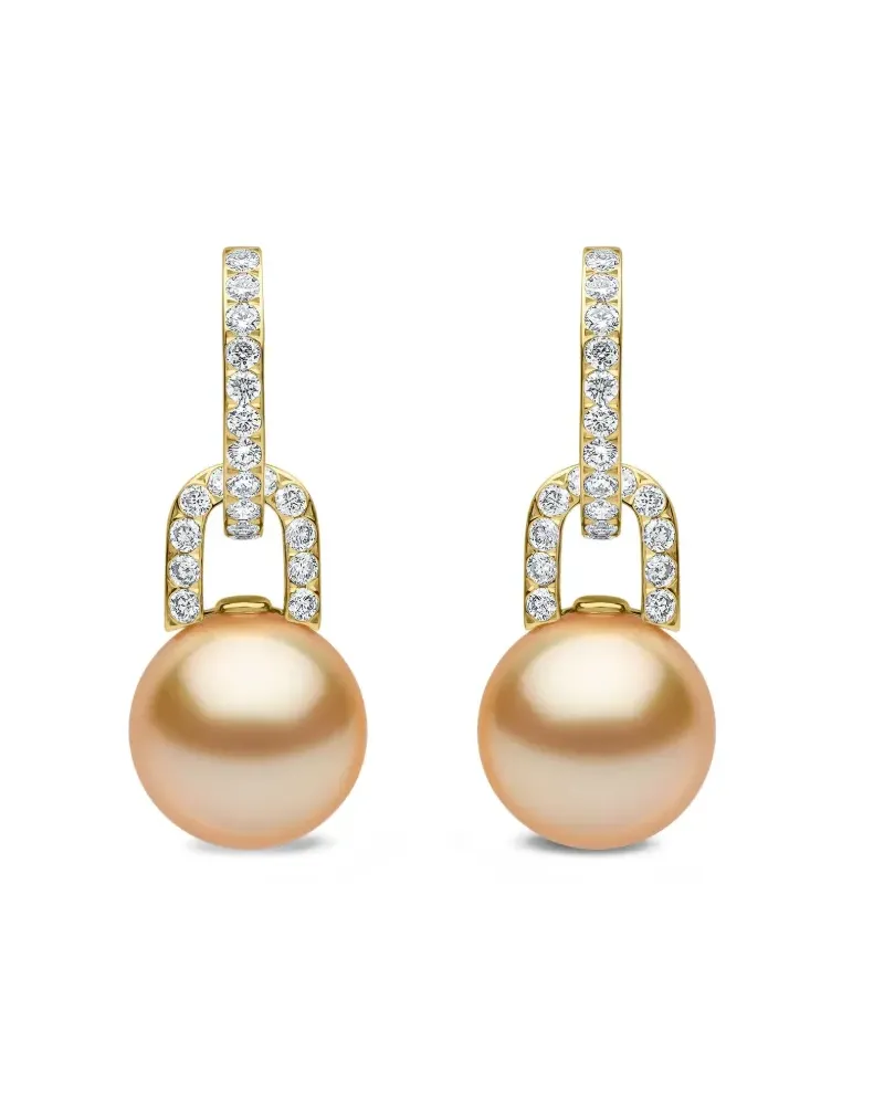 YOKO London 18K yellow gold Jazz pearl and diamonds earrings Gold