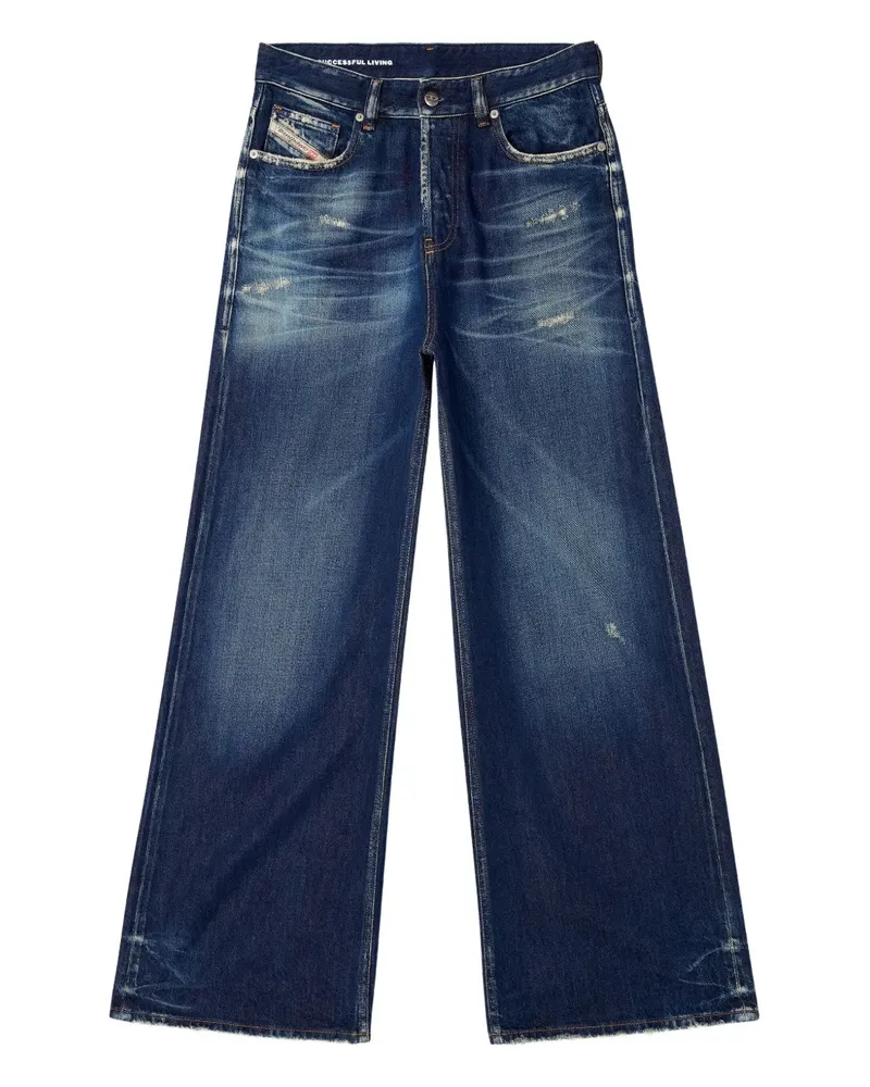 Diesel Jeans im Distressed-Look - Blau Blau