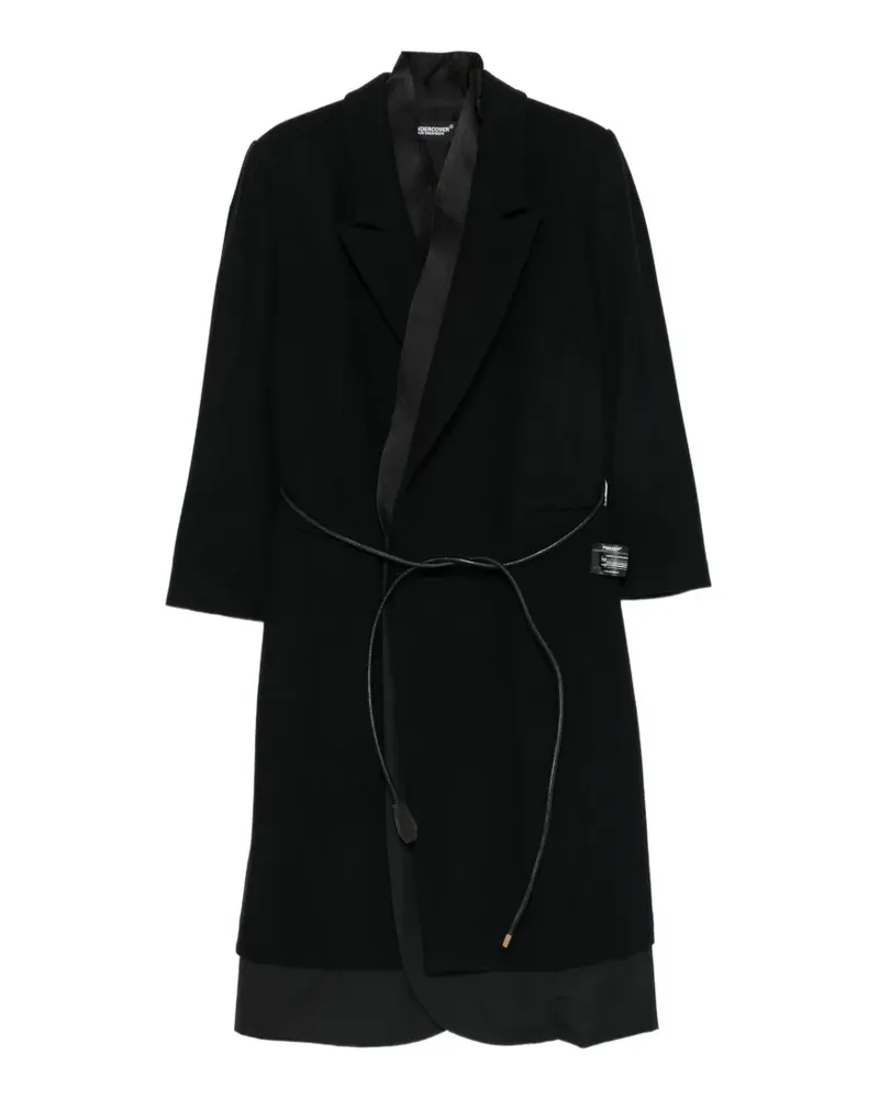 Undercover Mantel im Layering-Look - Schwarz Schwarz