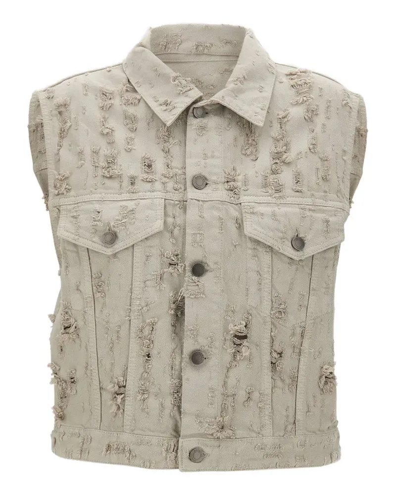 Haikure Ryder Jeansweste im Distressed-Look - Grau Grau