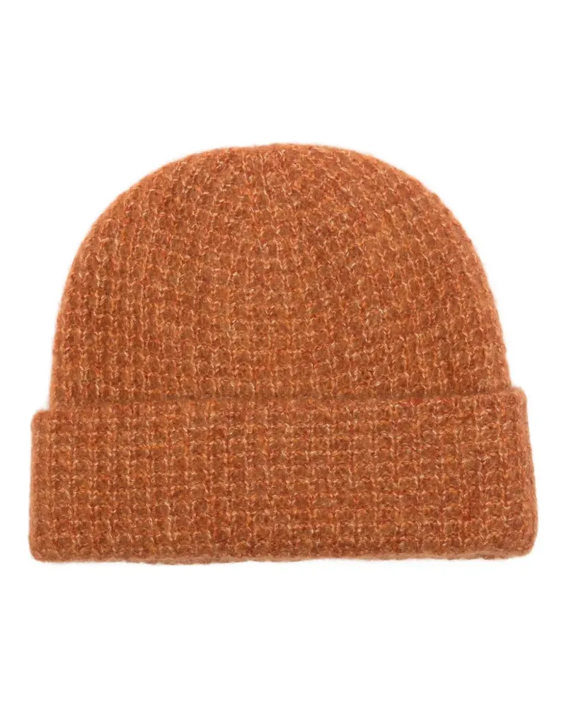 Frenckenberger Gerippte Beanie - Orange Orange