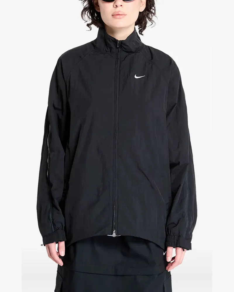 Nike Bomberjacke mit Reißverschluss - Schwarz Schwarz