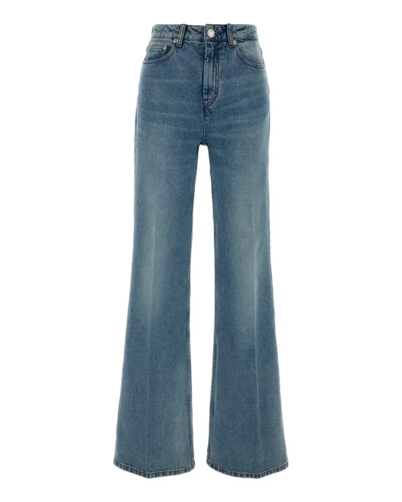 AMI Paris Jeans mit Logo-Patch - Blau Blau