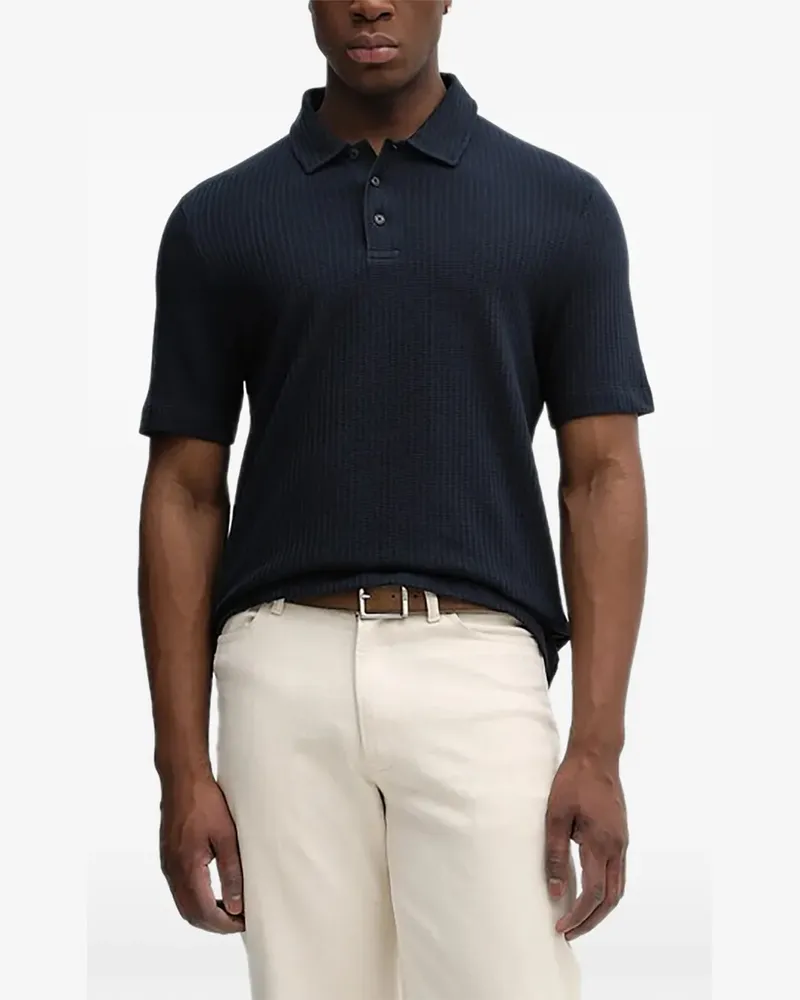 JOOP! textured polo shirt - Blau Blau