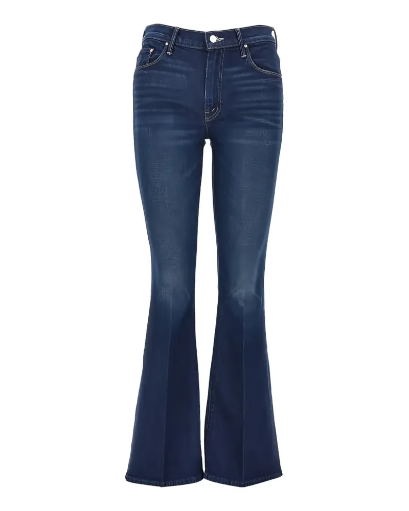 Mother The Weekender faded flared jeans - Blau Blau
