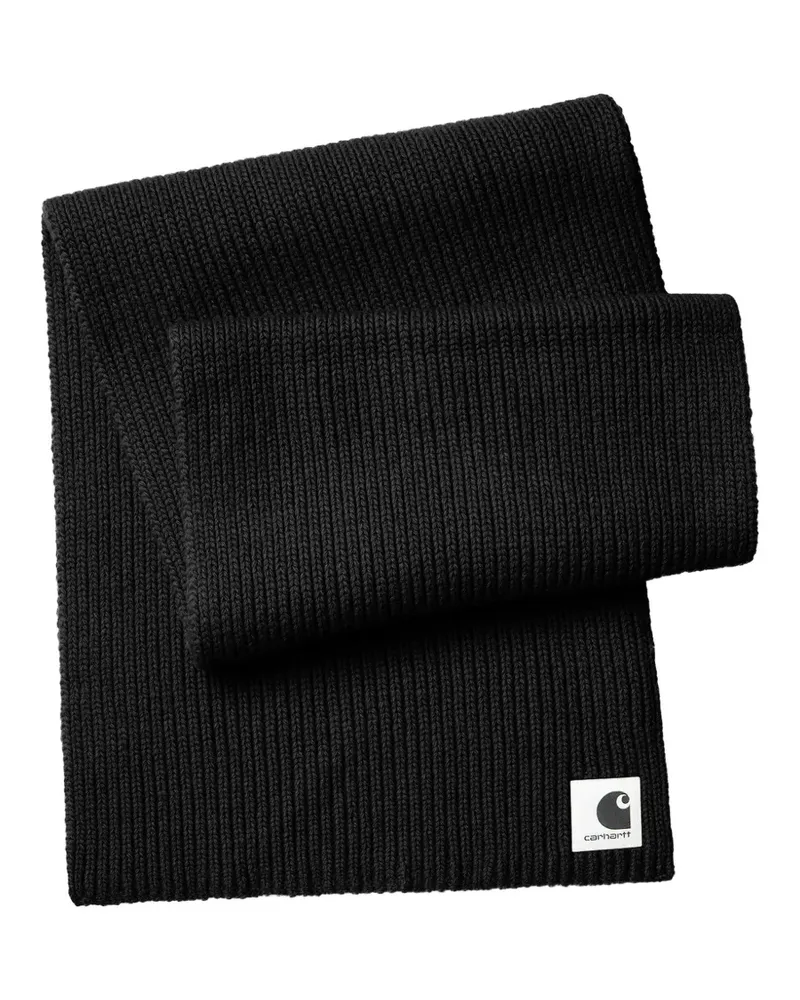 Carhartt WIP Mira logo-patch scarf - Schwarz Schwarz